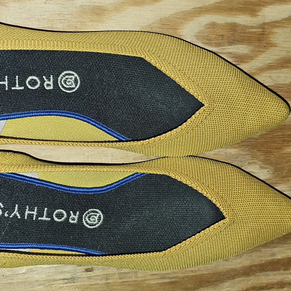 Rothy's Yellow Pointed Flats